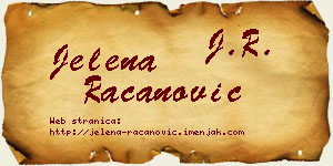 Jelena Račanović vizit kartica